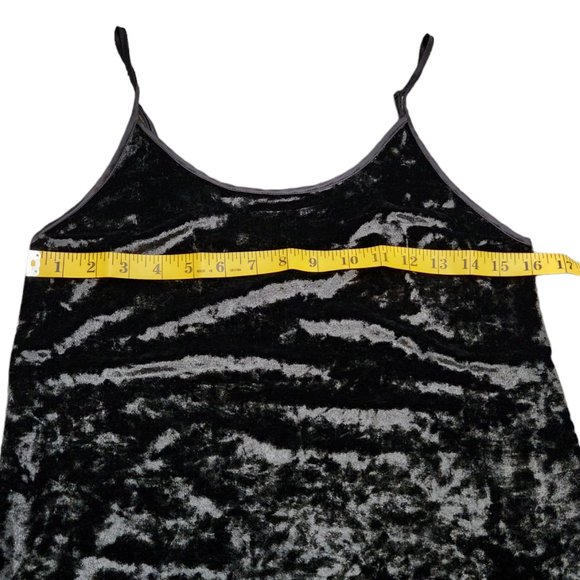 Victoria’s Secret Black Velvet Slip Mini Dress Nightie Size XS - Picture 6 of 8